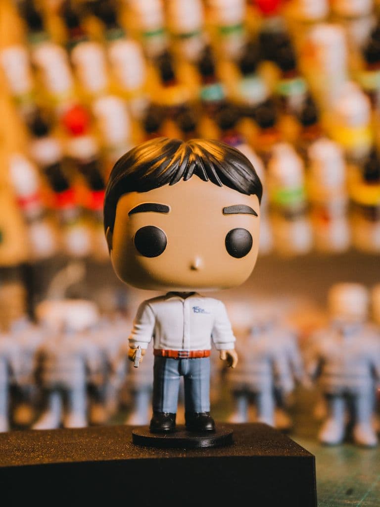 Figurine personnalisée d'un collaborateur de Trigo peinte à la main