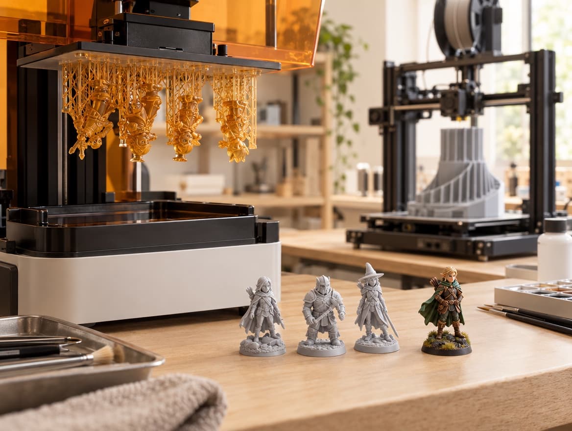 Resin and filament 3D printing