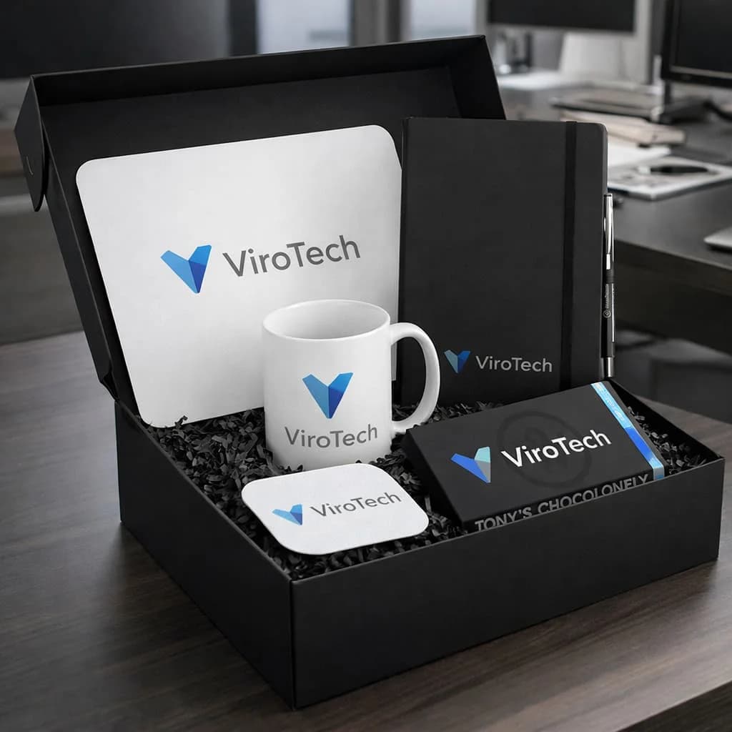 Custom corporate welcome packs